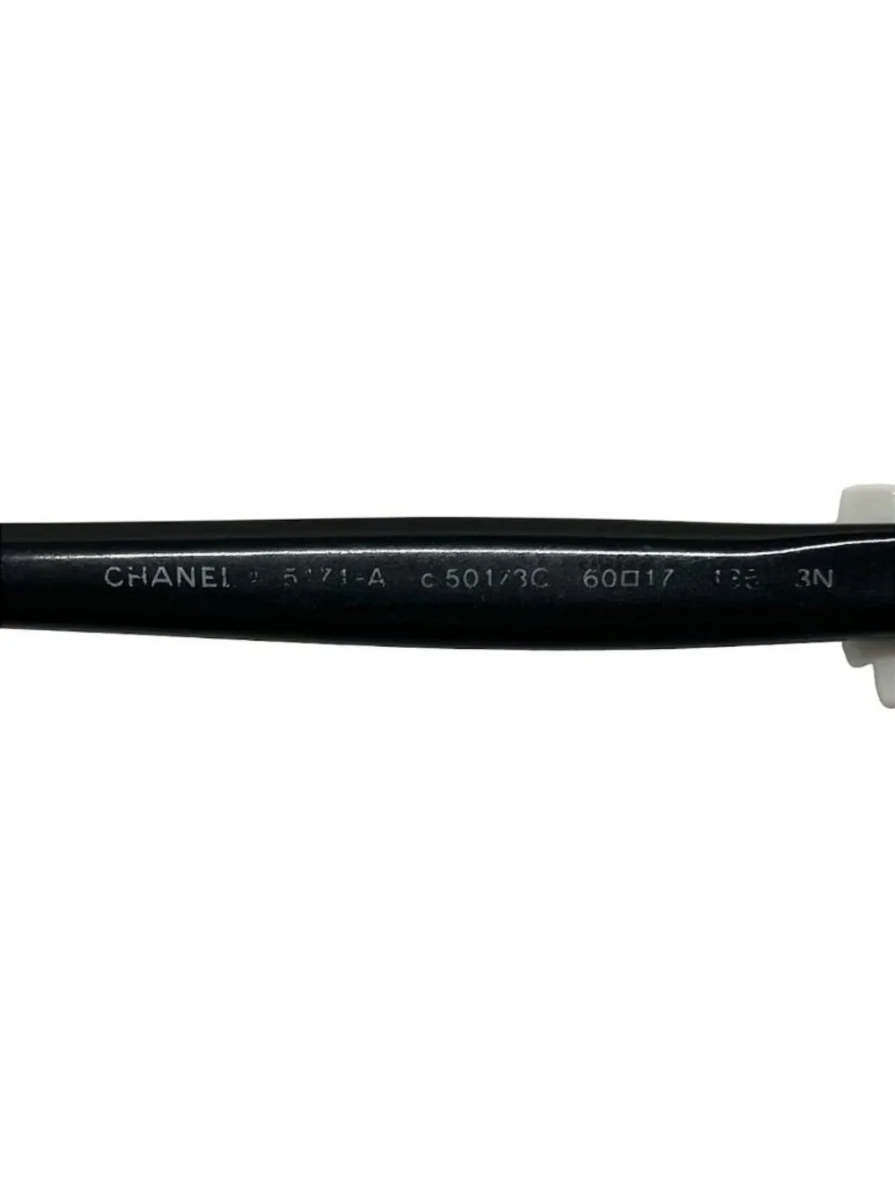 Chanel Sunglasses Black White Ribbon CC Logo Eyewear